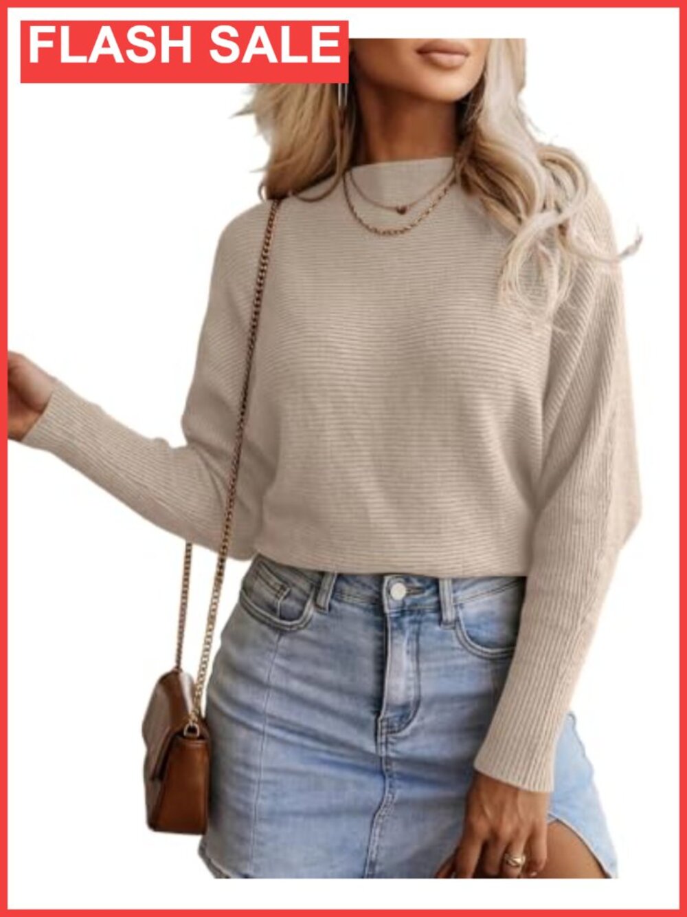 Ribbed Knit Boat Neck Batwing Sleeve Cropped Pullover Sweater
